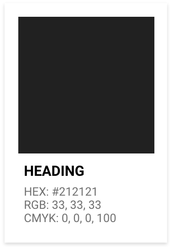 Black Text Colour - Brand Guidelines - Online Mastery